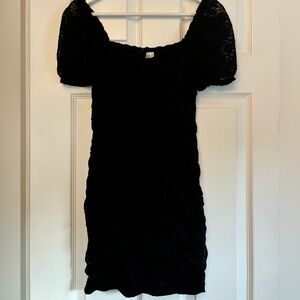 H&M Black Floral Lace Dress